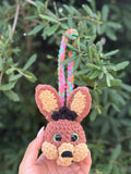 PRE ORDER ONLY- Coyote Charm with Retro Hanger