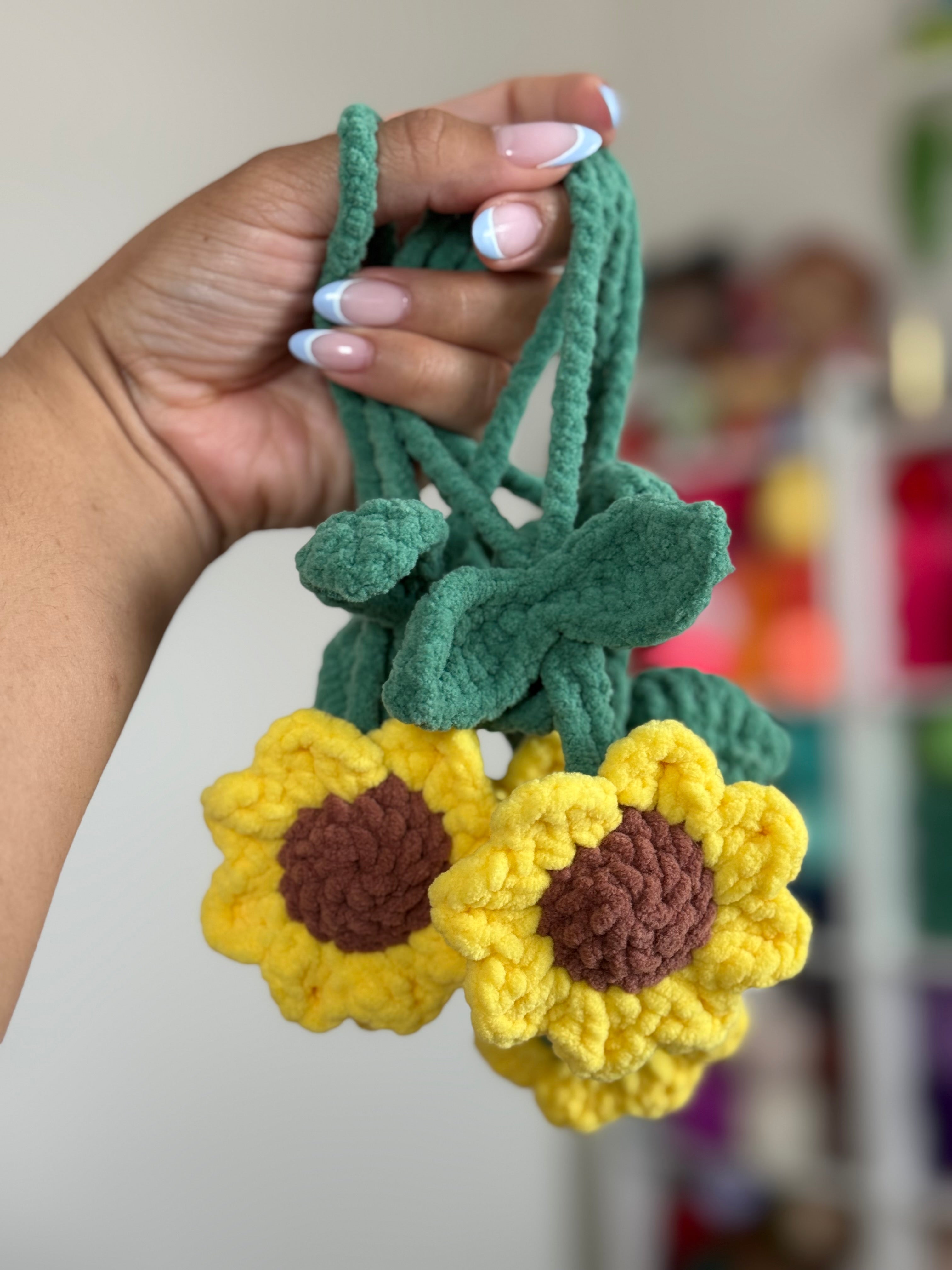 Ready to ship - Sunflower Bag Charm