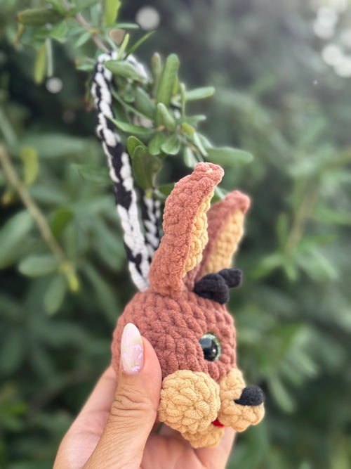 PRE ORDER ONLY- Coyote Charm with Grey/Black Hanger