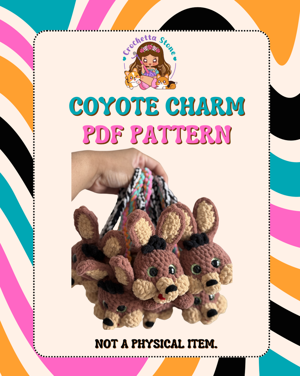 Coyote Charm PDF Pattern