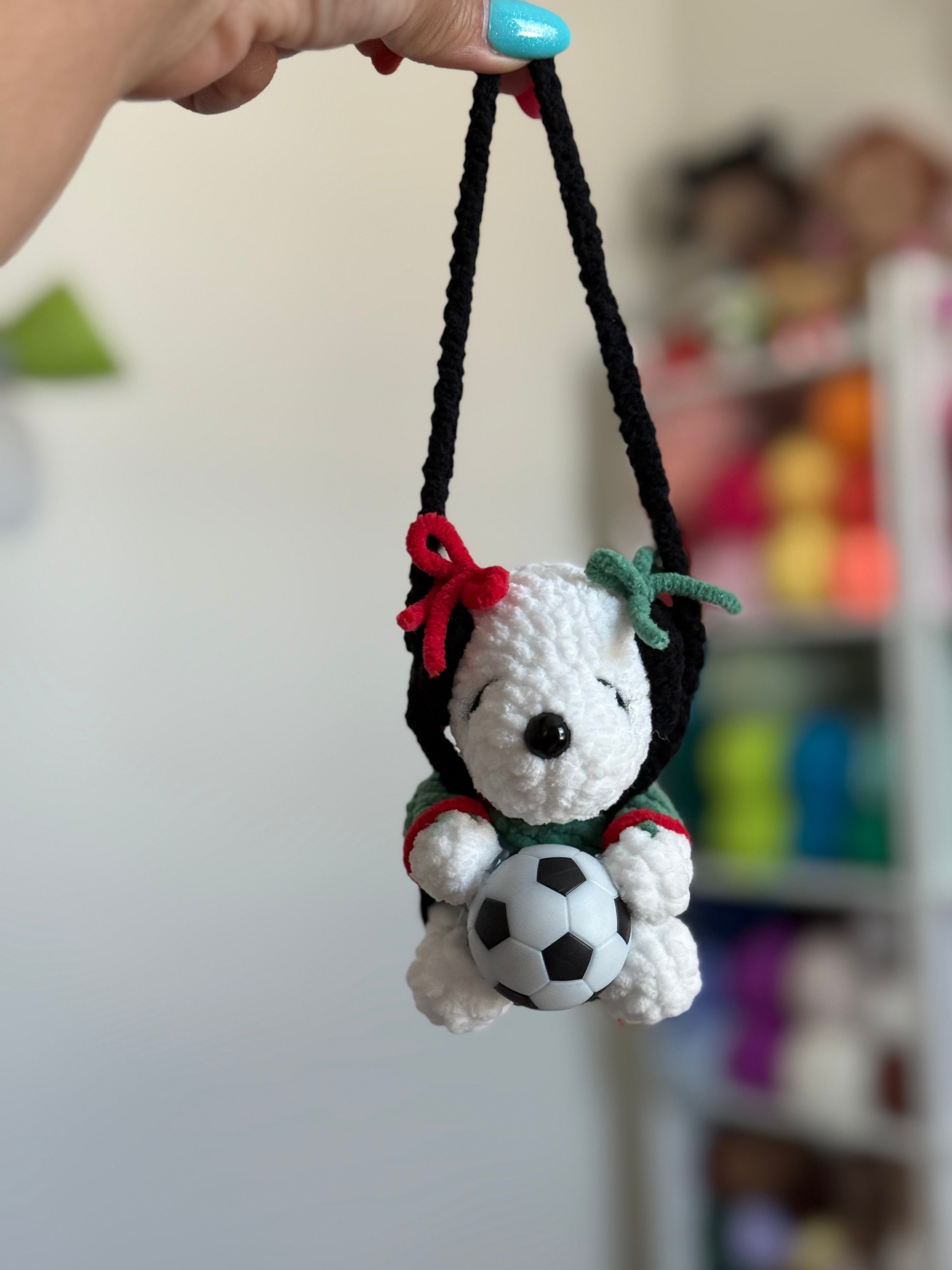 MADE TO ORDER - Soccer Player Car Charm