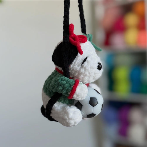 MADE TO ORDER - Soccer Player Car Charm